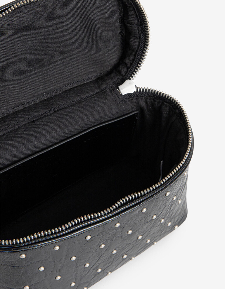 Bandoleras Cartera Formato Bandolera Con Tachas - Negro