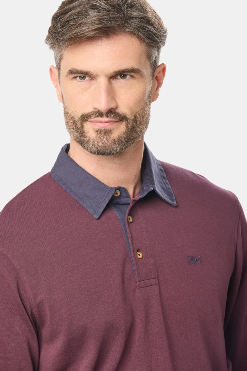 POLO JERSEY LISA - Bordo 