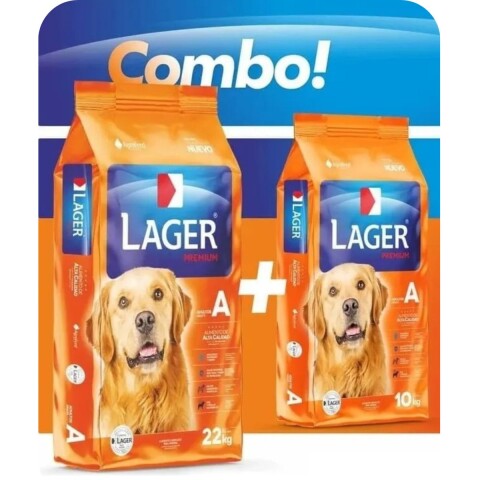 LAGER PERROS ADULTOS COMBO 22 + 10 KGS