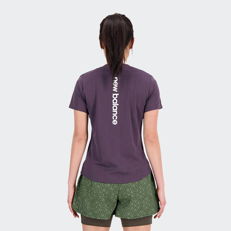 Remera New Balance Impact Run Violeta