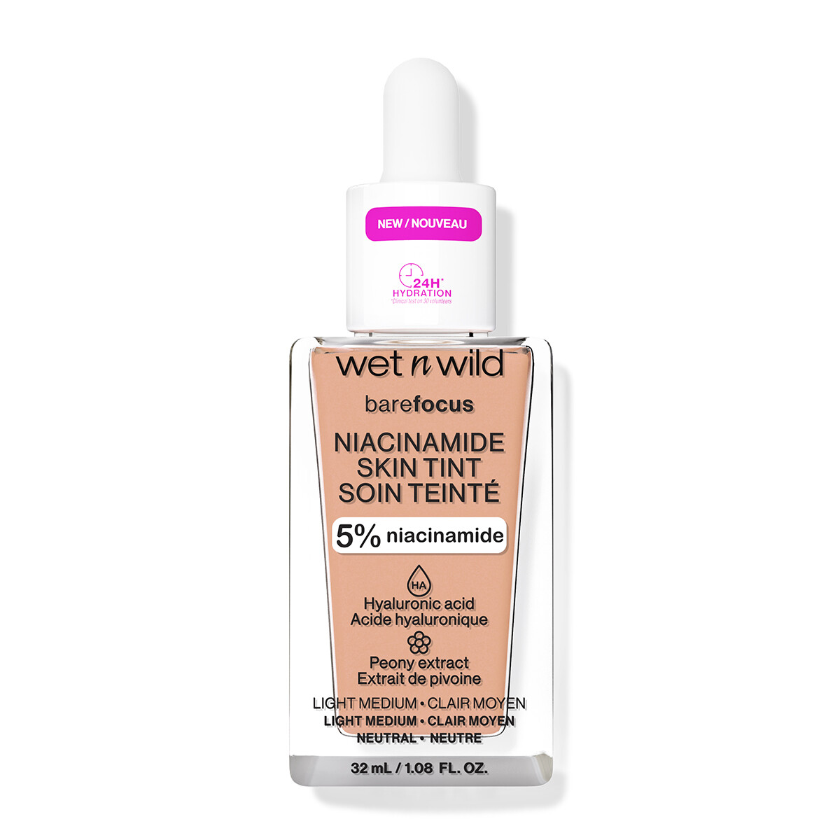 Base de Maquillaje Wet n Wild Bare Focus Skin Tint - Light Medium 35 ml 