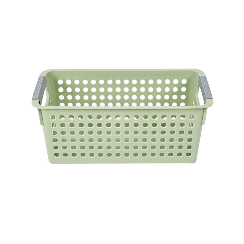 Cesto Organizador calado con asas 29 x 13.5 x 12.5 cm VERDE