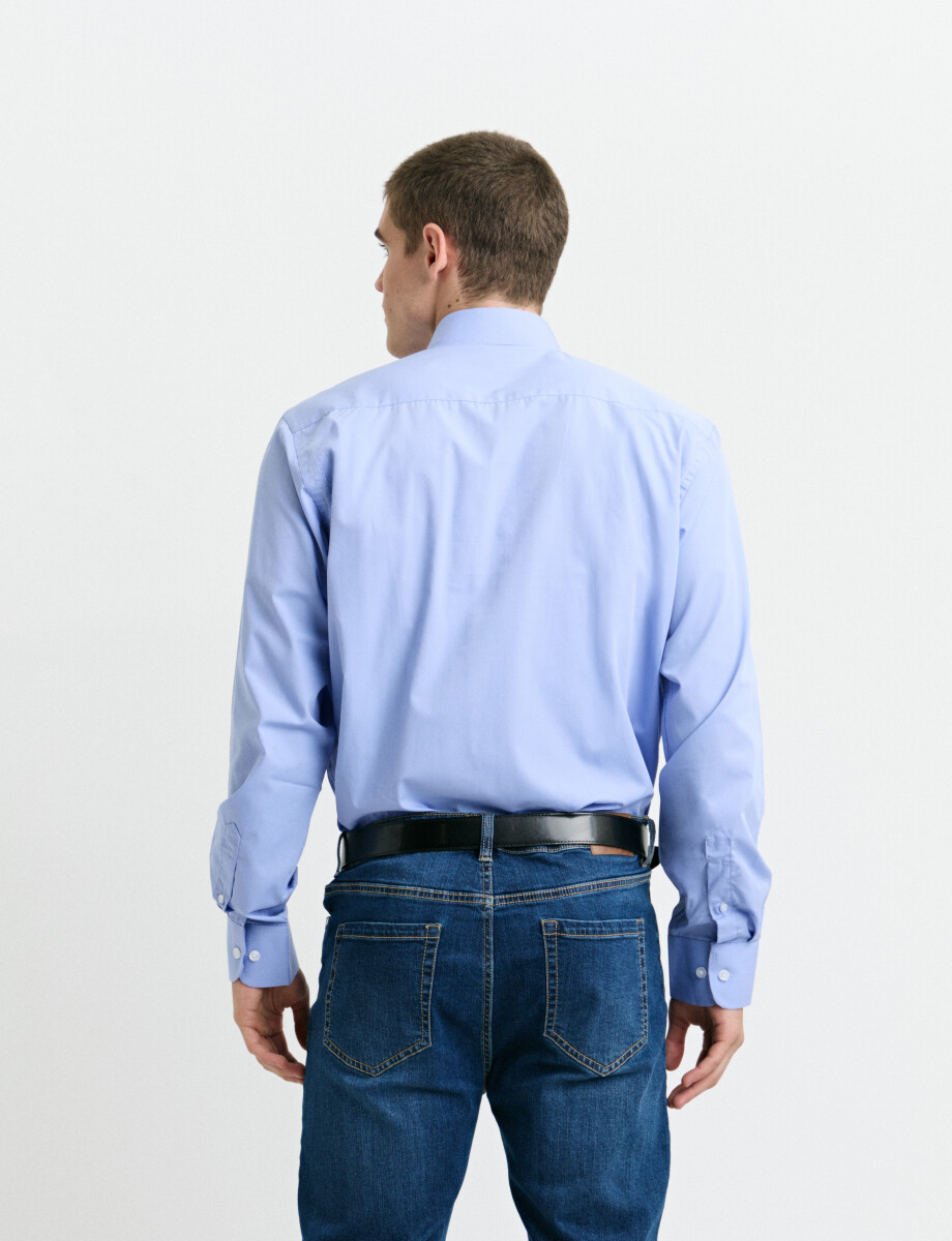 011683 CAMISA VESTIR HARRINGTON LABEL Celeste Oscuro