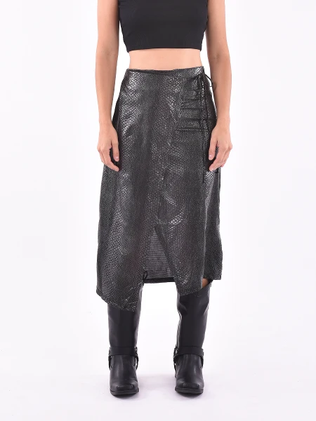 FALDA OLIVO GRIS OSCURO