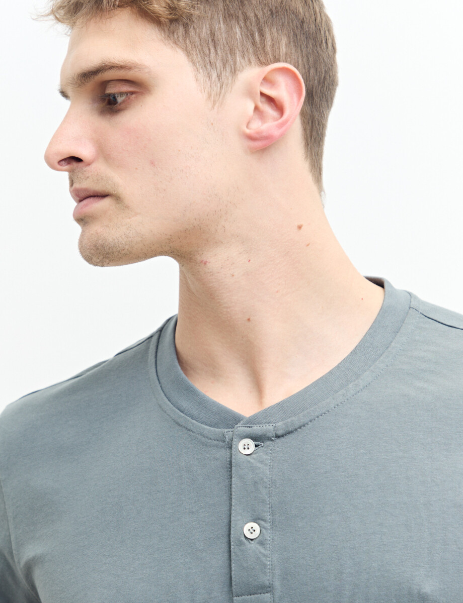 520677 T-SHIRT HARRINGTON LABEL Gris Oscuro