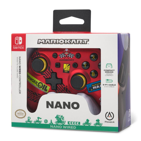 Control Power A Nano para Nintendo Switch Cableado - Mariokart Control Power A Nano para Nintendo Switch Cableado - Mariokart