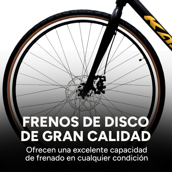Bicicleta Kajla Ruta Rodado 26 Freno De Disco 21 Velocidades Negro 1