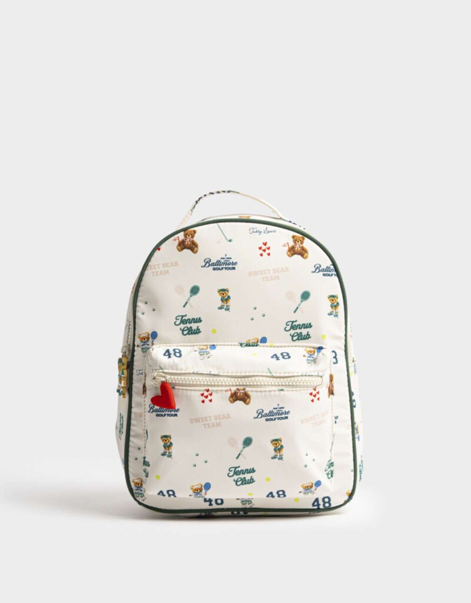 Mochilas y Carteras Infantiles - Blanco Crudo 