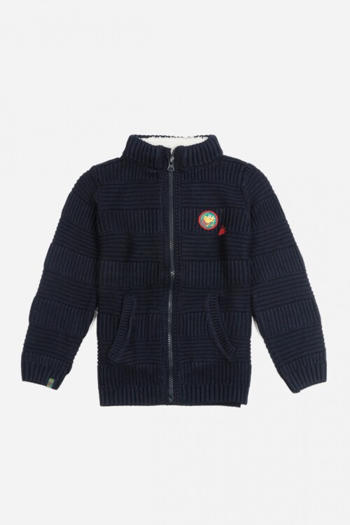 Campera tejida - Niño AZUL MARINO