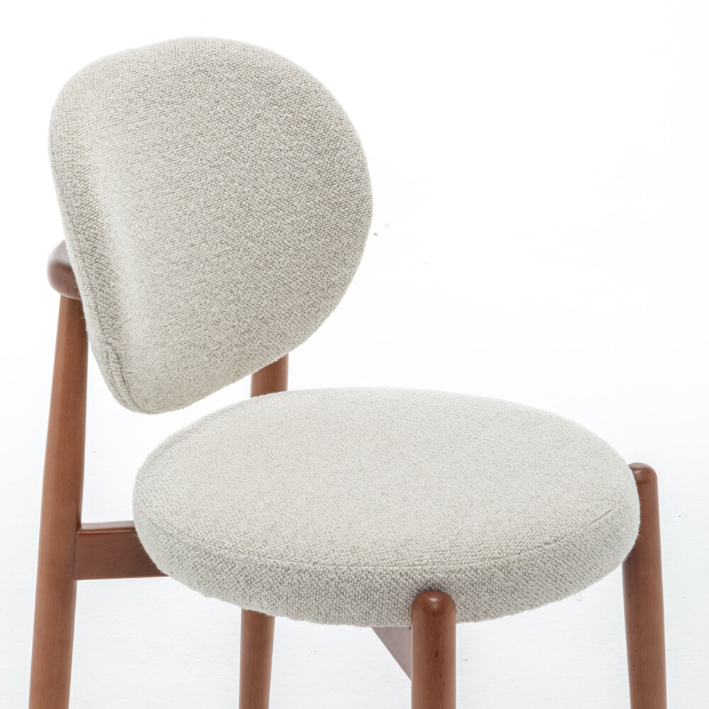SILLA DE COMEDOR MADERA NATURAL-BEIGE MONZA