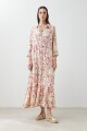 Maxi vestido estampado multicolor
