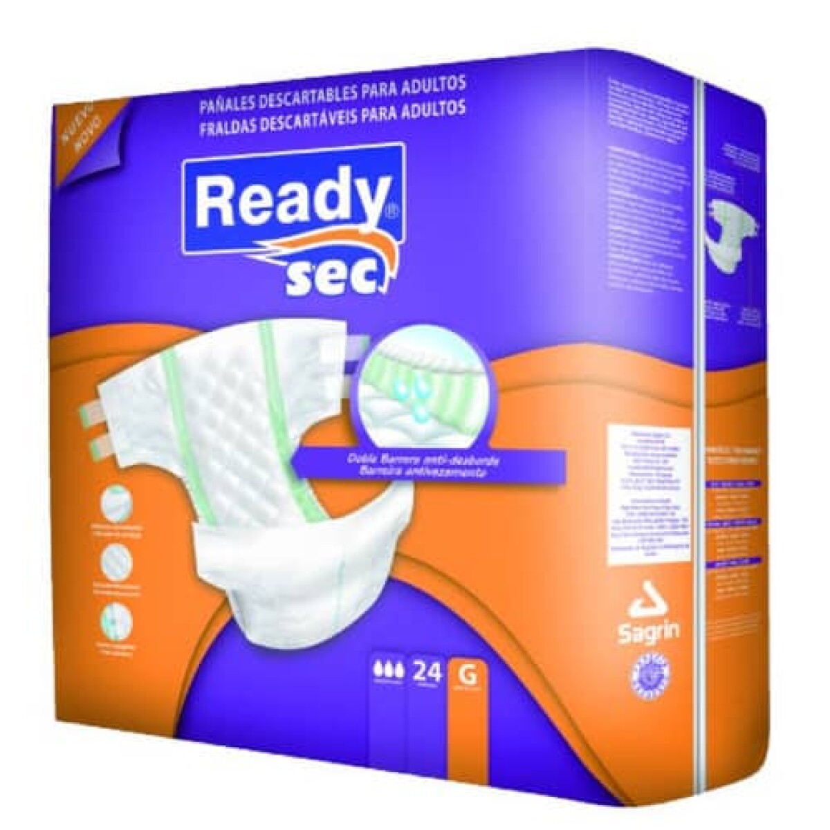 Readysec Pañal Med 24 Un 