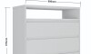 Cómoda 3 cajones SOUTH Plus Blanco