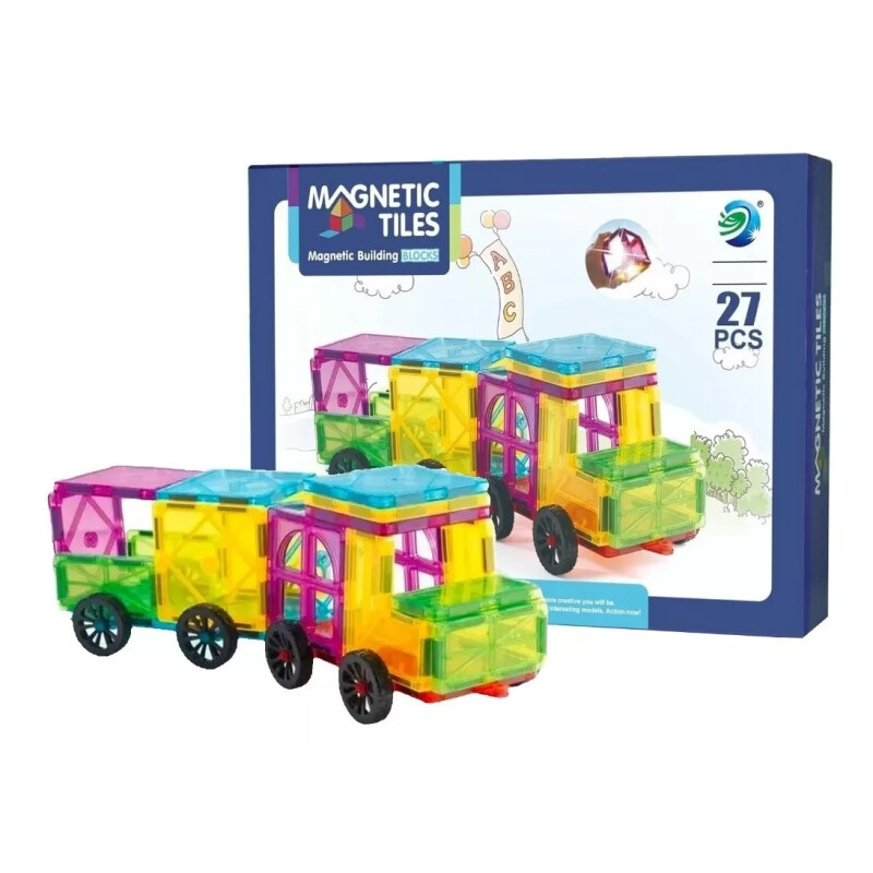 Bloques Magnéticos 27 Pcs – Magnetic Tiles Bloques Magnéticos 27 Pcs – Magnetic Tiles