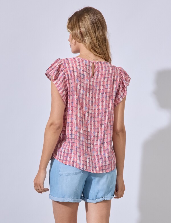 Blusa Puntilla ROJO/MULTI