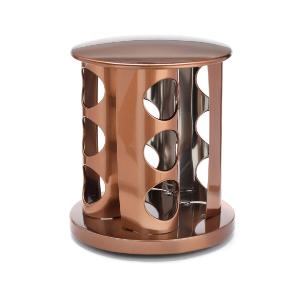 Especiero Giratorio con 12 Frascos Porta Condimentos Cocina Acero inoxidable Imback Color Cobre Especiero Giratorio con 12 Frascos Porta Condimentos Cocina Acero inoxidable Imback Color Cobre