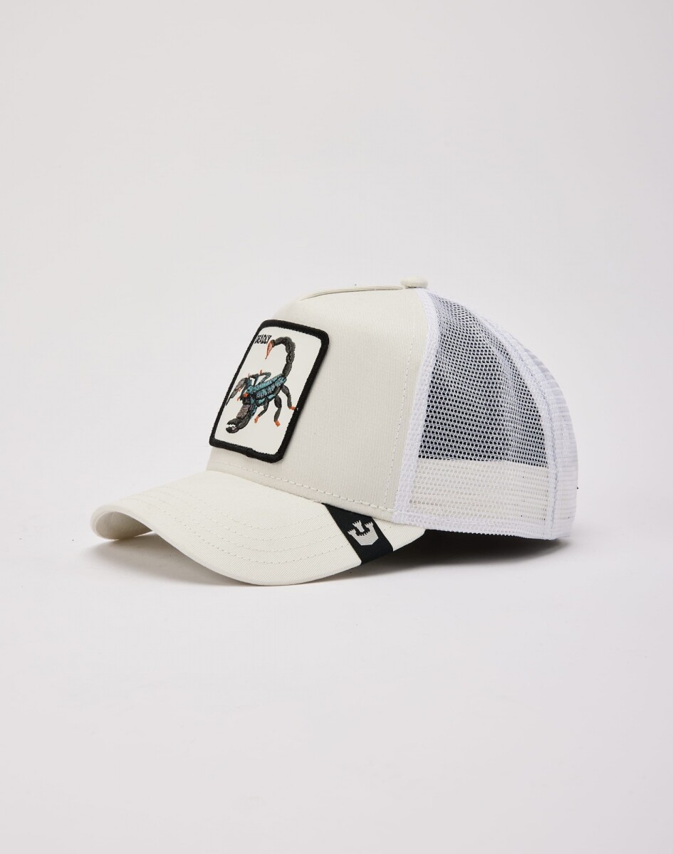 Gorra Goorin Bros Trucker Baseball - The Deadly Scorpion - Crema 