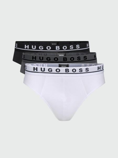 Hugo Boss -Pack de slip de algodón X 3 Negro