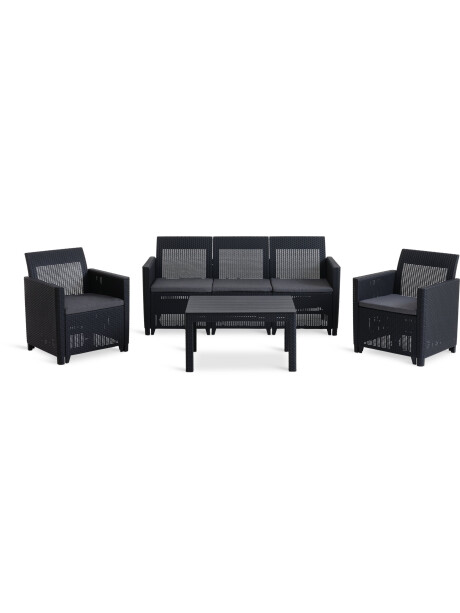 Set jardín MOLDE 5 plazas gris Set jardín MOLDE 5 plazas gris