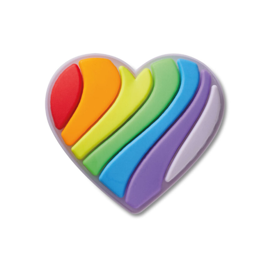 Jibbitz Pride Rainbow Heart Multicolor