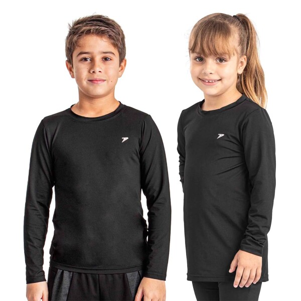 Remera Térmica Niños Poker Negro