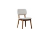 Silla de Comedor Classic - Línea Manhattan - Tela Bouclé/Natural