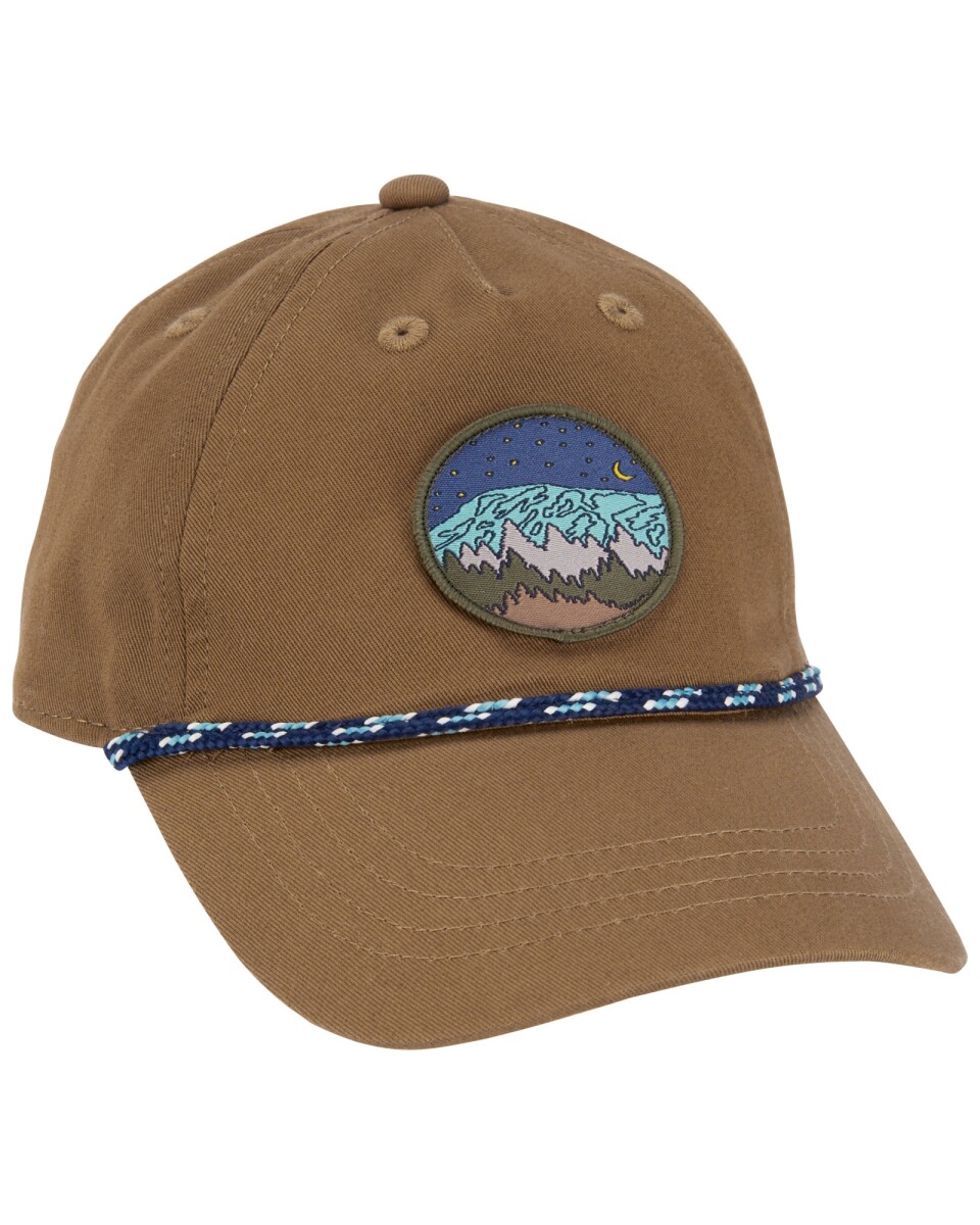 Gorro con visera, marrón. Talles 2-4T 