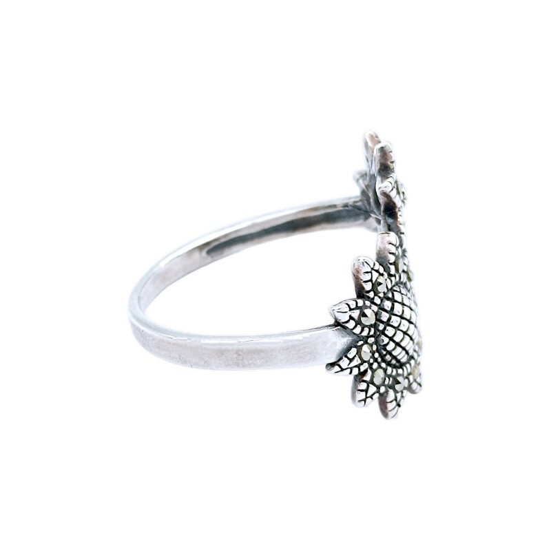 Anillo Flor-Plata 925-Piedra Zirconia-AN3198 conpiedra