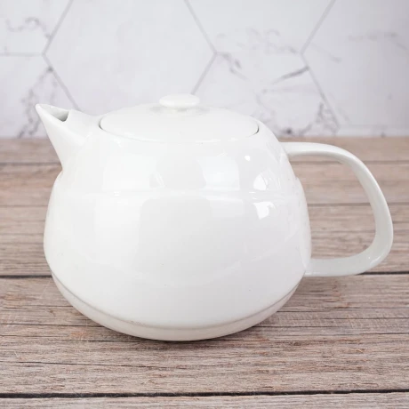 Tetera de ceramica blanca 700ml Tetera de ceramica blanca 700ml