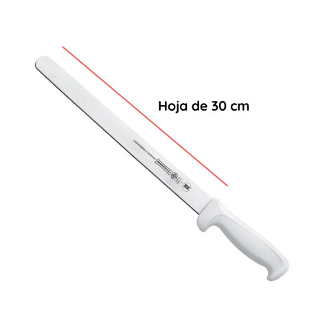 Cuchilla fiambre con filo acero inoxidable 12'' Cuchilla fiambre con filo acero inoxidable 12''