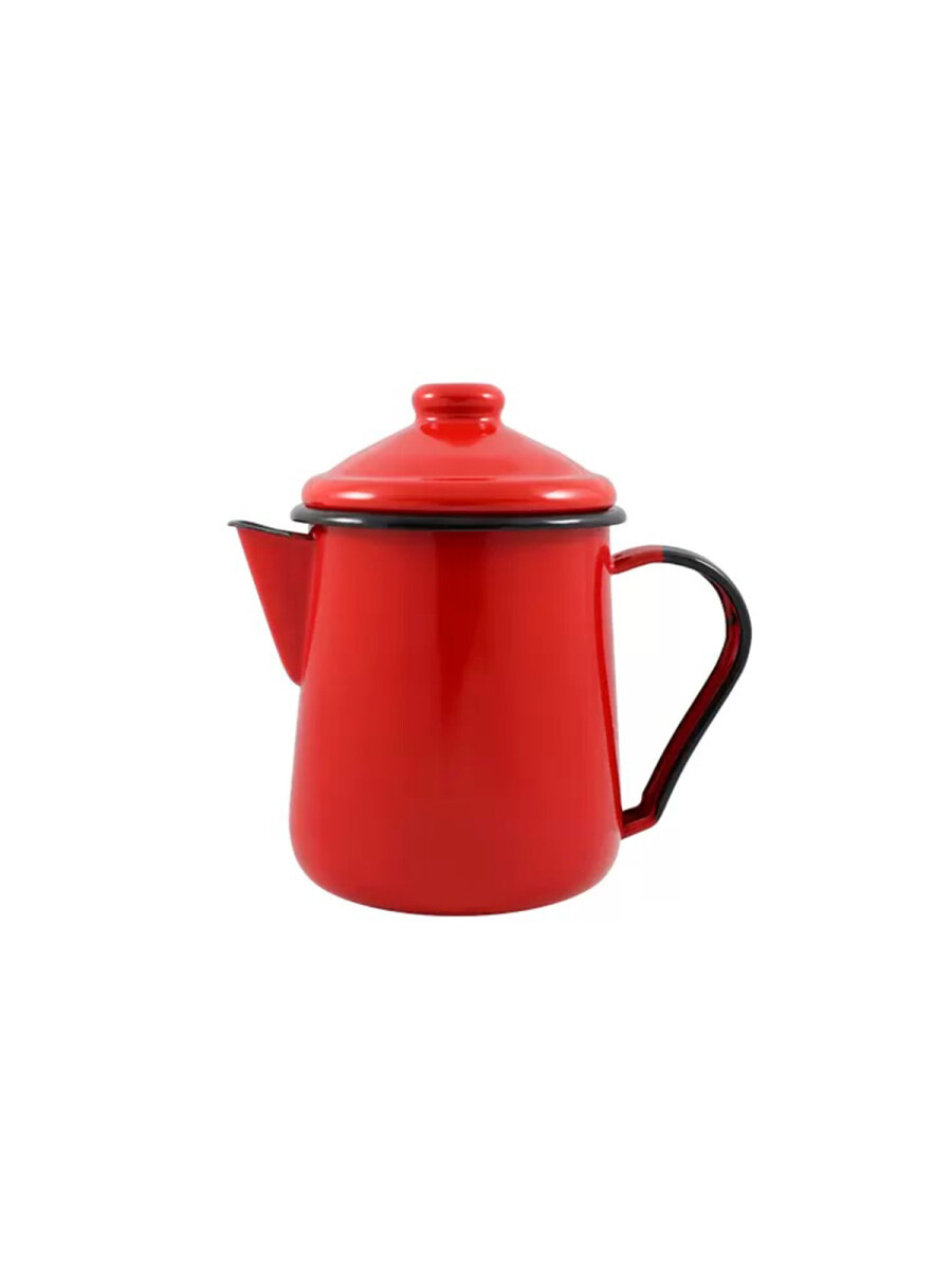 Jarra Lechera / Cafetera con Tapa - Rojo 