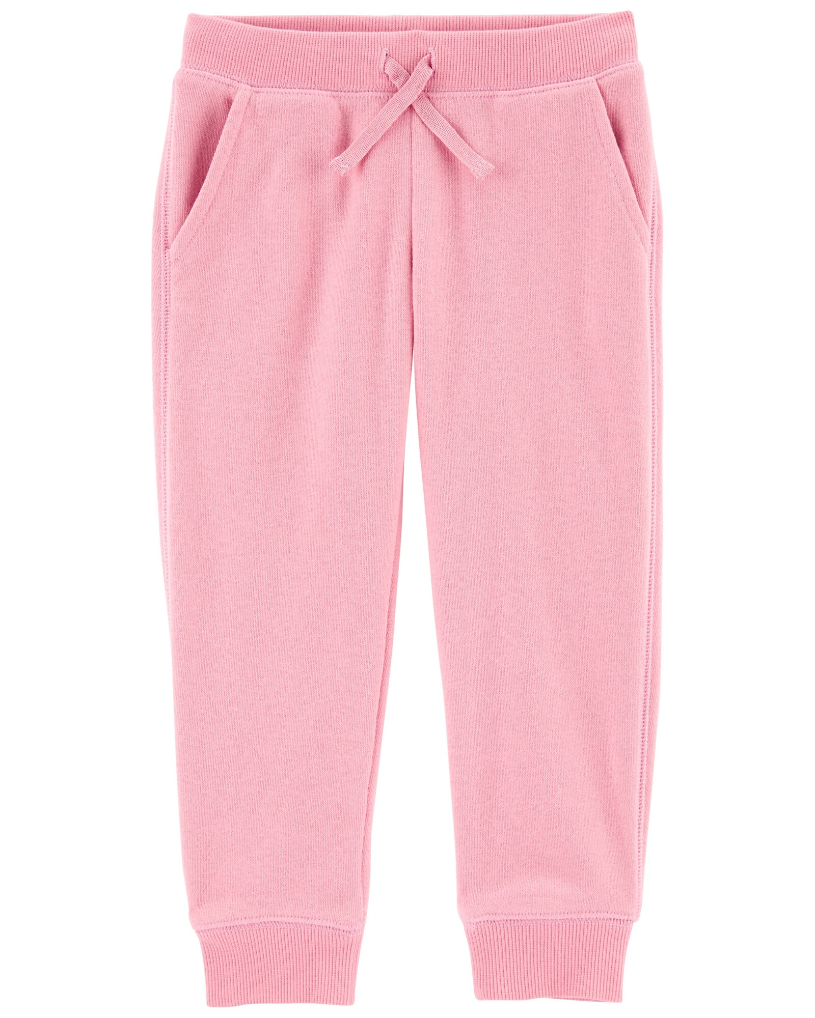 Pantalón deportivo de algodón, rosado. Talles 2-5T Sin color