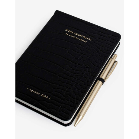 Agenda Croco 2026 Negro