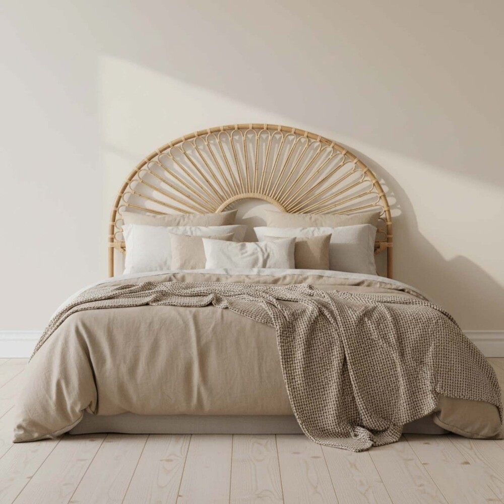 RESPALDO CABECERA KING RATTAN NATURAL-BEIGE UMI
