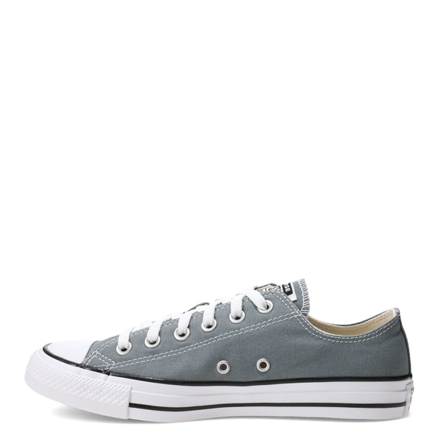 Championes Unisex Converse Ctas Ox Chuck Taylor All Star Gris - Blanco