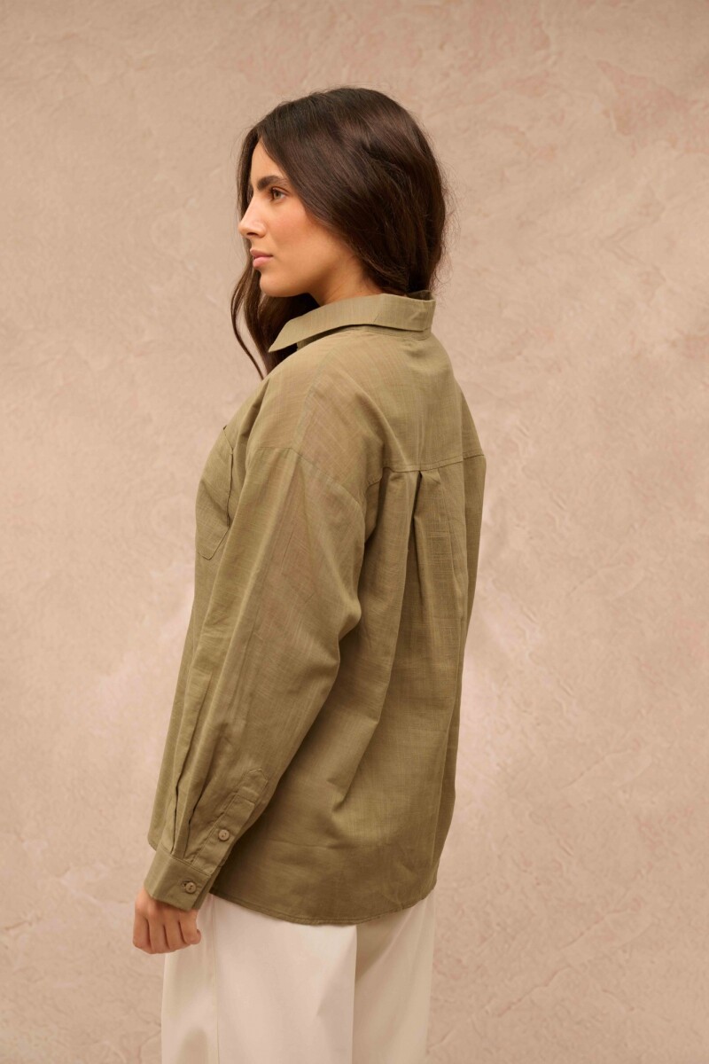 CAMISA GEMA VERDE OLIVA CAMISA GEMA VERDE OLIVA