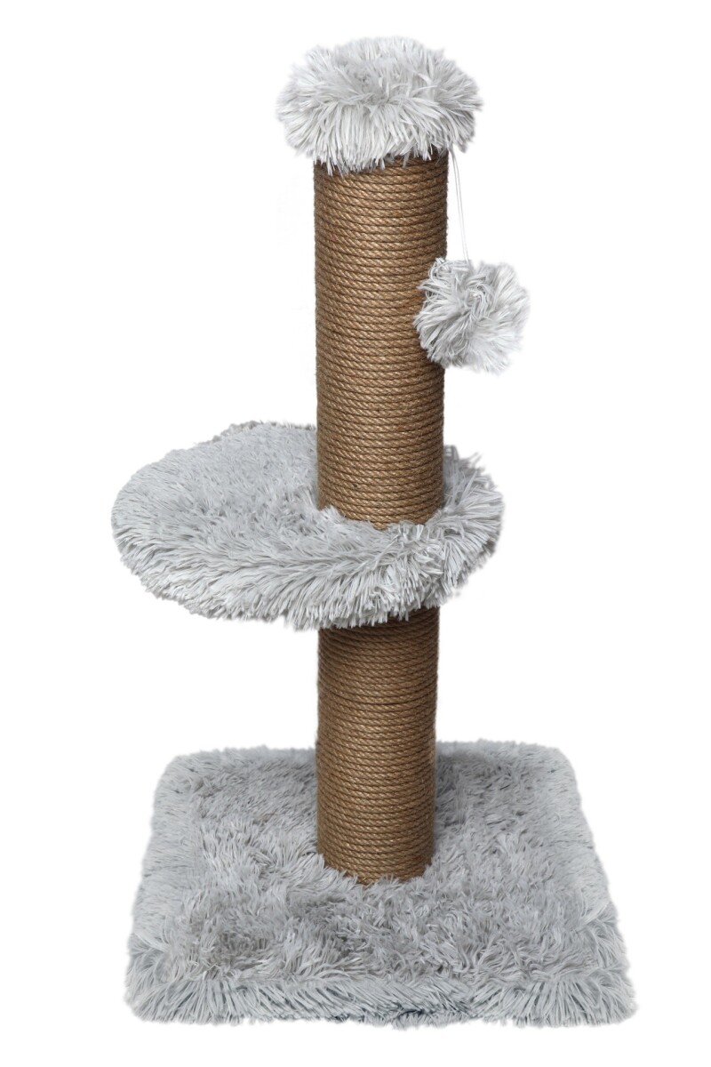 CAT SCRATCHING TREE LONG HAIR TVR35-2 LONG HAIR PLUSH GREY 