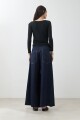 Pantalón de jean wide leg jean oscuro