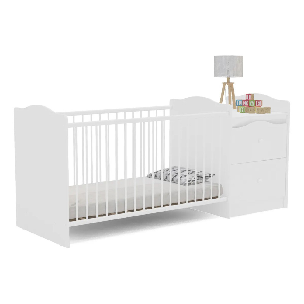 CUNA CON 2 CAJONES INFANTIL CUNA CON 2 CAJONES INFANTIL