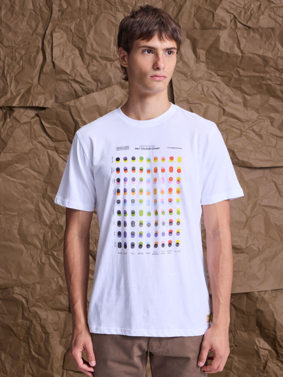 T-SHIRT RISOGRAPHY - BLANCO 