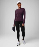 Polo Manga Larga Feather Tech+ Long-Sleeve Top Mujer Oxblood