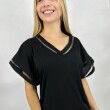 T-SHIRT SLOWLY S2408 NEGRO