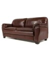 Sillon 100% Cuero 3 Cuerpos Monza Caramelo