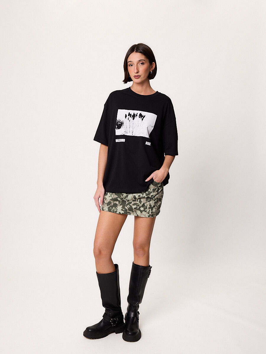 T-SHIRT M/C ORROZ DIXIE Negro