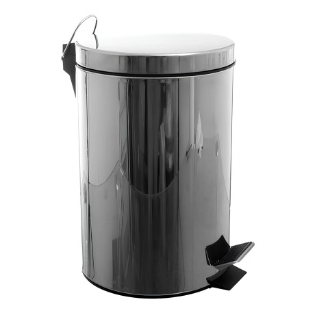Set x2 papeleras acero inoxidable 3Lts y 12Lts Gris