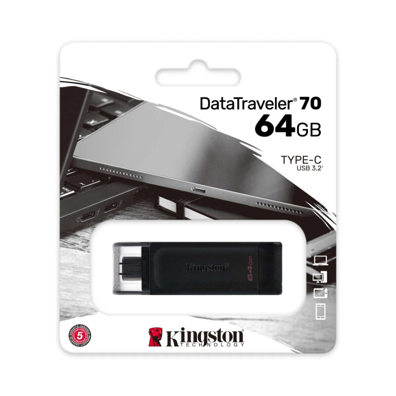 CAJA ABIERTA- Pendrive Kingston 64GB DataTraveler 70 USB-C CAJA ABIERTA- Pendrive Kingston 64GB DataTraveler 70 USB-C