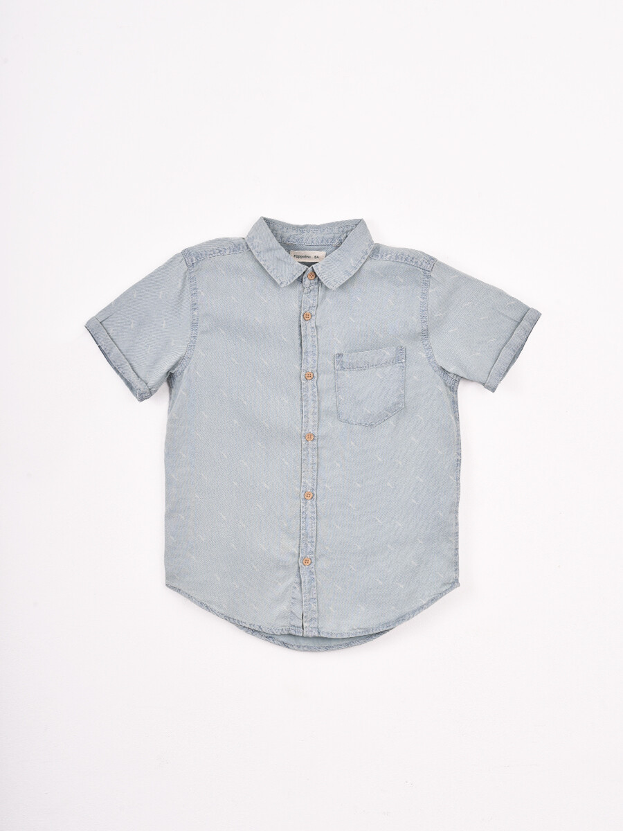 CAMISA VALENTINO - CELESTE 