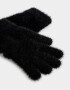 Guantes Varios Romántico Guantes Efecto Peluche - Negro