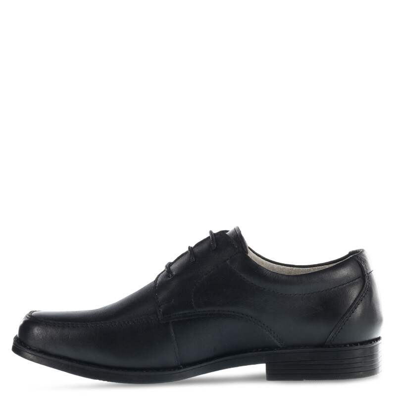 Zapatos de Niño Boomerang LORD de cuero acordonado colegial Negro