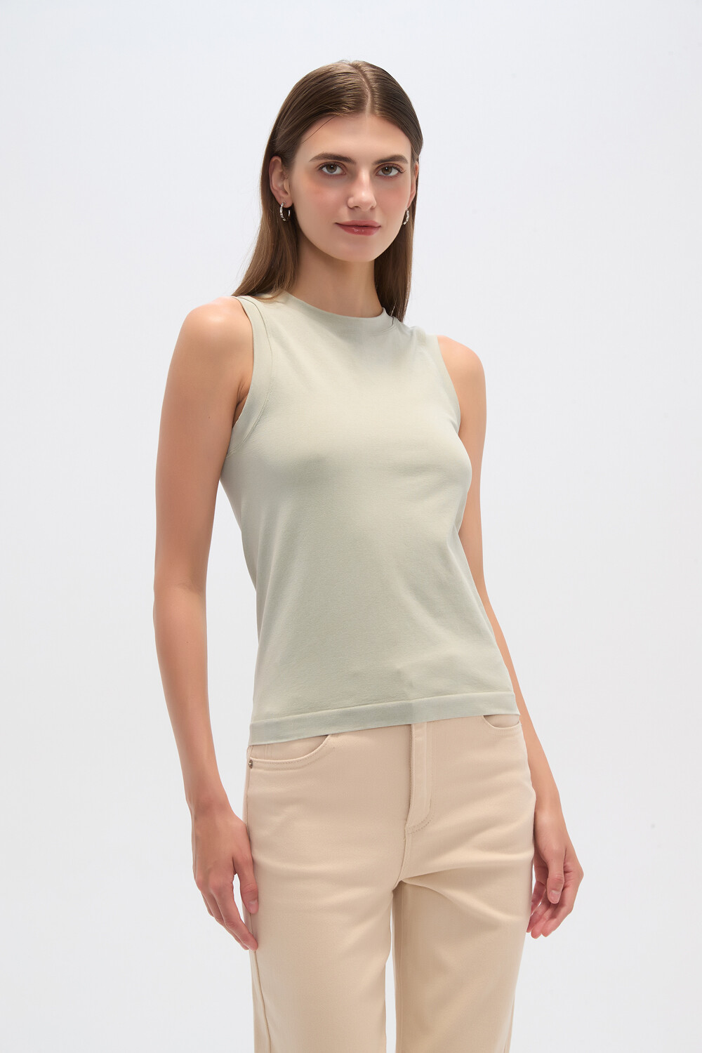Musculosa Rerti Verde Palido
